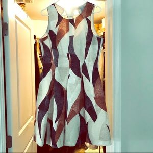 Multi colored fit and flare